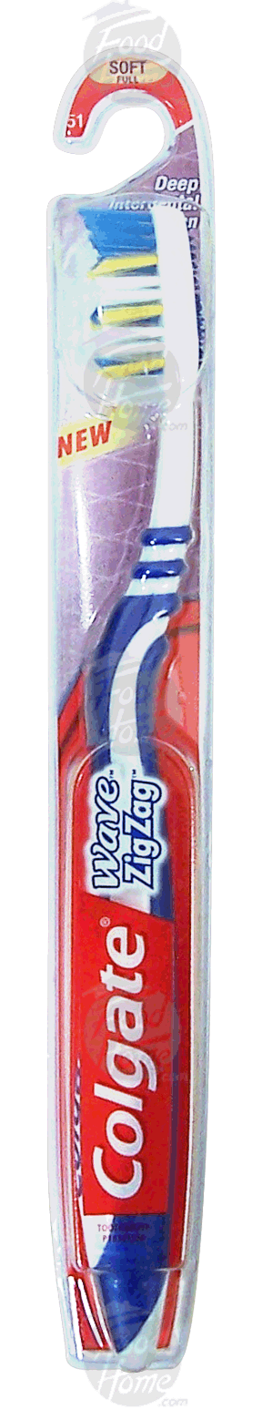 Colgate&nbsp;Wave&nbsp;comfort fit grip full head soft bristle toothbrush Full-Size Picture